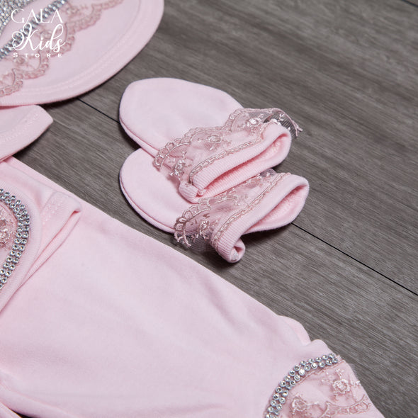 Crown Newborn Set ( Pink)