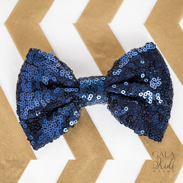 Bleu Bow Headpiece