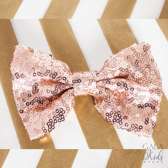 Rose-Gold Bow Headpiece