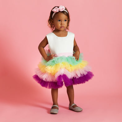 Buy Yalla babY Unicorn Dress Girls with Headband - Maxi Long Gown - Multi  Colors - Pageant Party Dress Costume for Girls - 110-140cm 4-10 Years  Online at desertcartINDIA