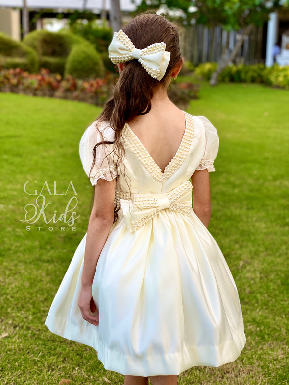 Andrea Ivory Pearl Dress
