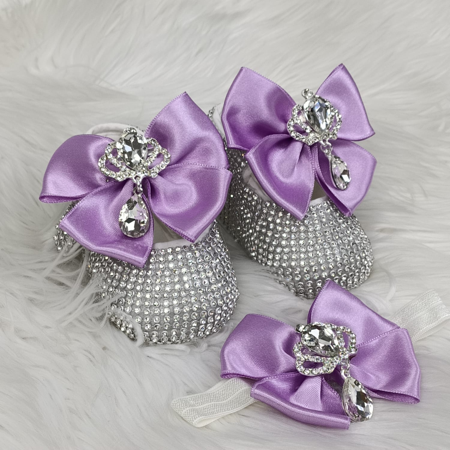 Diamond Purple Lilac Ribbon