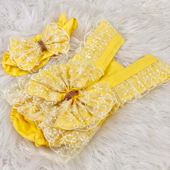 Alba Yellow Romper