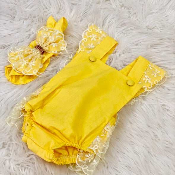 Alba Yellow Romper