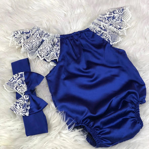 Emilia Blue Romper