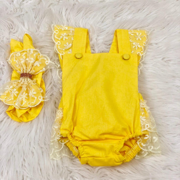 Alba Yellow Romper